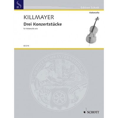 SCHOTT KILLMAYER W. - 3 CONCERT PIECES - VIOLONCELLE