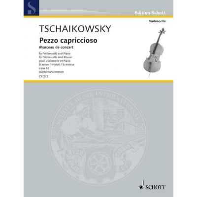  Tchaikovsky Piotr Ilyich - Pezzo Capriccioso En Si Mineur Op. 62 - Cello And Piano
