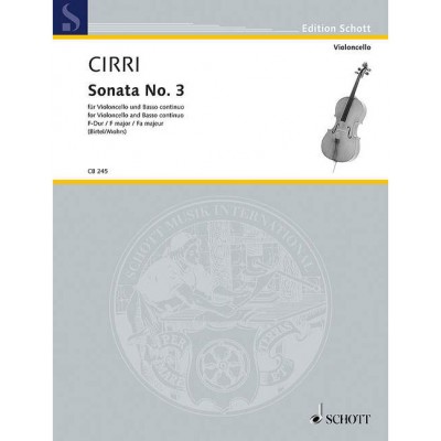  Cirri G. - Sonata No. 3 F Major - Violoncelle