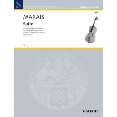 MARAIS - SUITE D MINOR - VIOLONCELLE ET PIANO