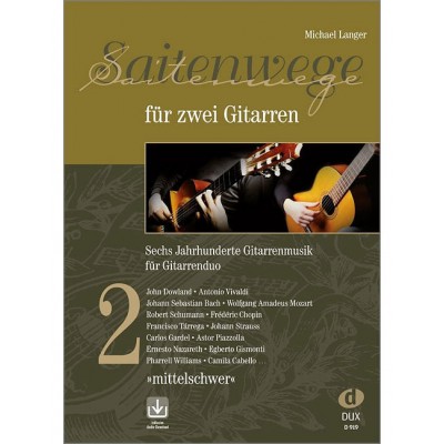 LANGER M. - SAITENWEGE FUR 2 GITARREN VOL.2 - 2 GUITARE