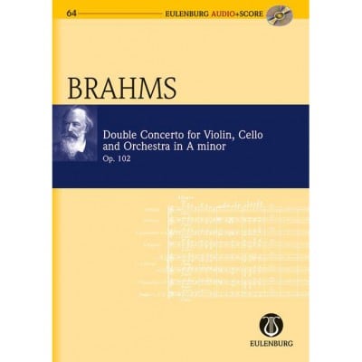 BRAHMS JOHANNES - DOUBLE CONCERTO IN A MINOR - POCKET SCORE + CD