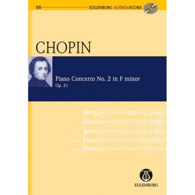 CHOPIN FREDERIC - PIANO CONCERTO N°2 F MINOR - POCKET SCORE + CD