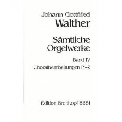  Walther J.g. - Integrale Pour Orgue Vol.4