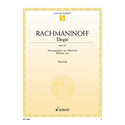 RACHMANINOFF - ELÉGIE OP. 3/1 - PIANO