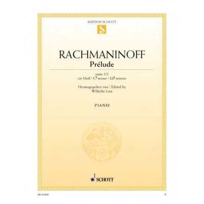 RACHMANINOV S. - PRELUDE C SHARP MINOR OP.3/2 - PIANO