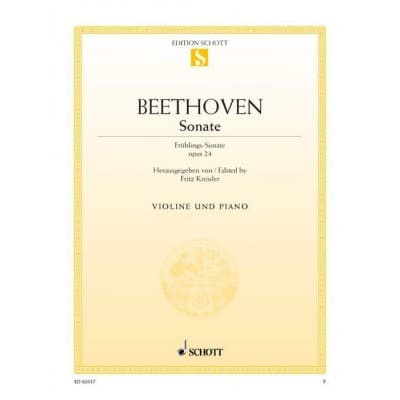 BEETHOVEN L.V. - SONATA IN F MAJOR OP.24 - VIOLON ET PIANO