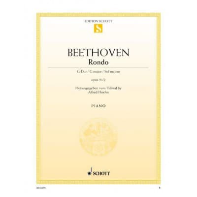 BEETHOVEN - RONDO G MAJOR OP. 51/2 - PIANO