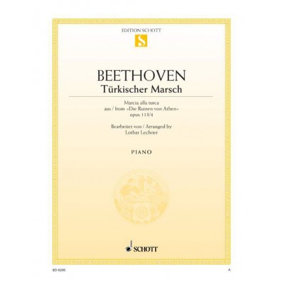 SCHOTT Beethoven - Turkish March C Major Op. 113/4 - Piano
