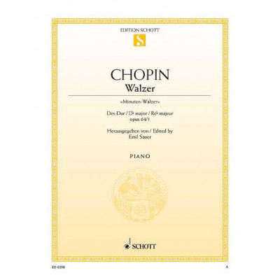 CHOPIN FREDERIC - WALTZ D FLAT MAJOR OP. 64/1 - PIANO