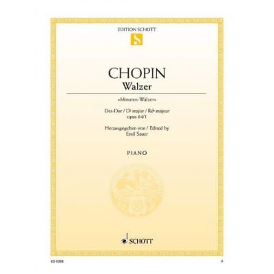 CHOPIN FREDERIC - WALTZ D FLAT MAJOR OP. 64/1 - PIANO