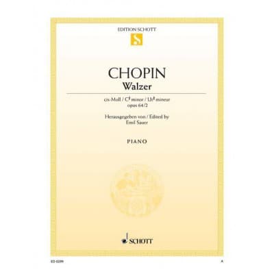 CHOPIN FREDERIC - WALTZ C SHARP MINOR OP. 64/2 - PIANO