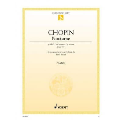 CHOPIN - NOCTURNE SOL MINEUR OP. 37/1 - PIANO