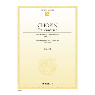 CHOPIN - MARCHE FUNÈBRE UT MINEUR OP. 72/2 (POSTH.) - PIANO