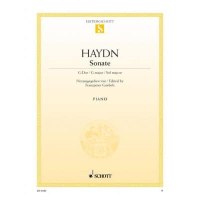 HAYDN JOSEPH - SONATE G MAJOR HOB. XVI:27 - PIANO