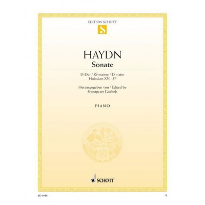 HAYDN - SONATE RÉ MAJEUR HOB. XVI:37 - PIANO