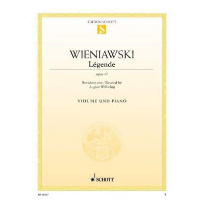 WIENAWSKI HENRI - LEGENDE OP 17 - VIOLON ET PIANO