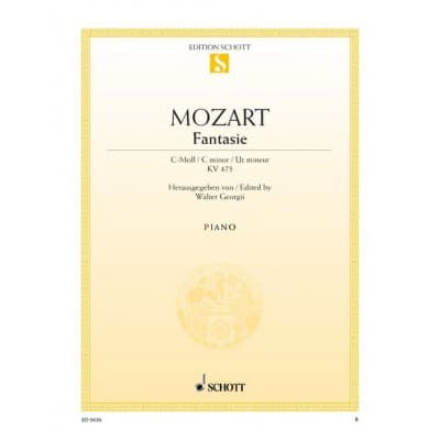 MOZART - FANTASY C MINOR K 475 - PIANO