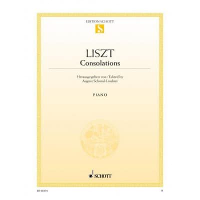  Liszt Franz - Consolations I-vi - Piano