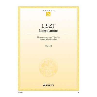 LISZT FRANZ - CONSOLATIONS I-VI - PIANO
