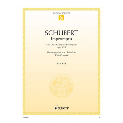 SCHUBERT - IMPROMPTU OP. 90 D 899 - PIANO