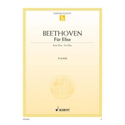 BEETHOVEN - POUR ELISE WOO 59 - PIANO