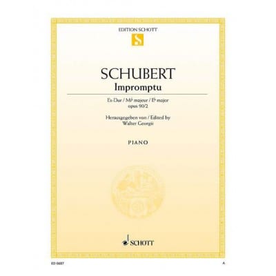  Schubert Franz - Impromptu Op. 90 D 899 - Piano