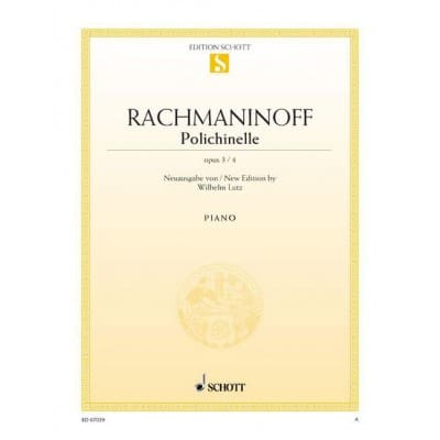 RACHMANINOFF - POLICHINELLE OP. 3/4 - PIANO