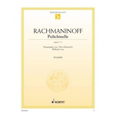 RACHMANINOFF S. - POLICHINELLE OP. 3/4 - PIANO
