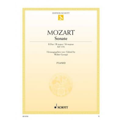  Mozart W.a. - Sonata B Flat Major Kv 570 - Piano