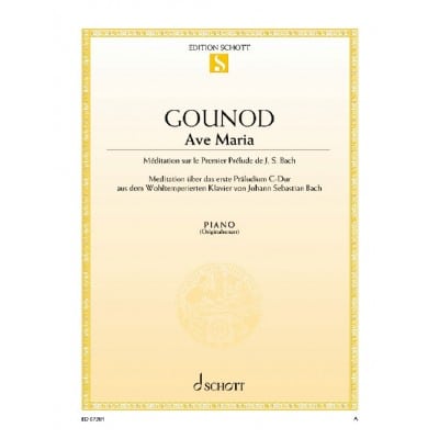 GOUNOD CHARLES / BACH J.S. - AVE MARIA - PIANO