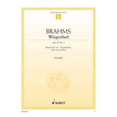  Brahms Johannes - Wiegenlied F Major Op. 49/4 - Piano