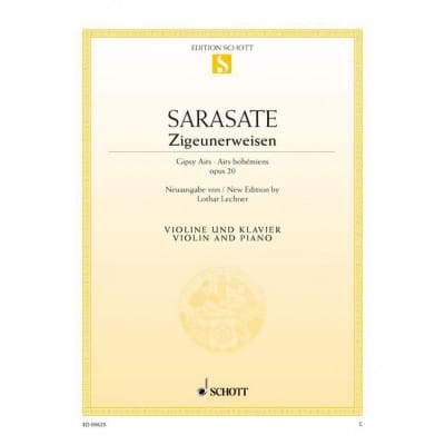 SARASATE Y NAVASCUEZ - AIRS BOHÉMIENS OP. 20 - VIOLON ET PIANO
