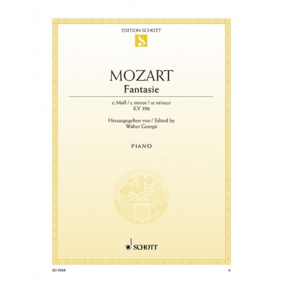 MOZART W.A. - FANTASIA N°19 C MINOR KV 396 - PIANO