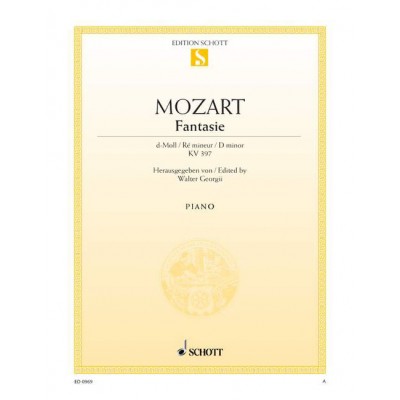 MOZART W.A. - FANTASY D MINOR KV 397 - PIANO