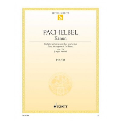 PACHELBEL JOHANN - CANON - PIANO