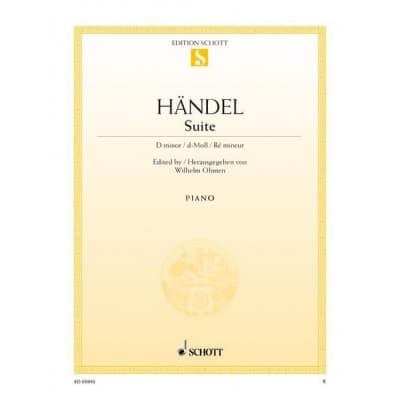 HAENDEL G.F. - SUITE D MINOR - PIANO