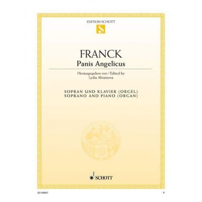 FRANCK - PANIS ANGELICUS LA MAJEUR - SOPRANO ET PIANO (ORGUE)