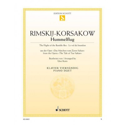 RIMSKY-KORSAKOV NIKOLAI - THE FLIGHT OF THE BUMBLE-BEE - PIANO