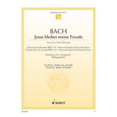  Bach J.s. - Jesu, Joy Of Man's Desiring Bwv 147 - Flute And Piano