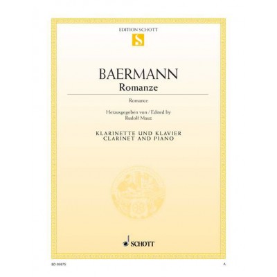  Baermann Carl - Romance - Clarinet And Piano