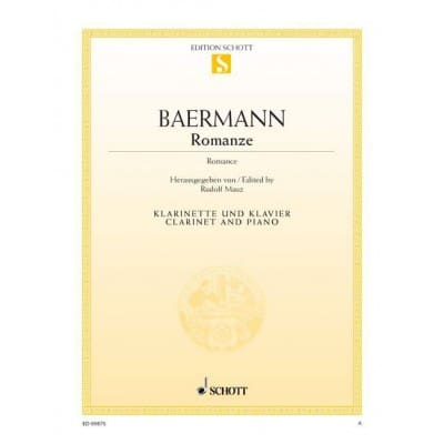BAERMANN - ROMANCE - CLARINETTE ET PIANO