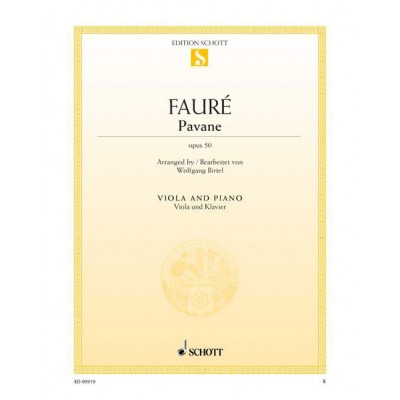 FAURE G. - PAVANE OP. 50 - PIANO
