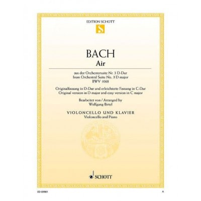 BACH J.S. - AIR BWV 1068 - VIOLONCELLE