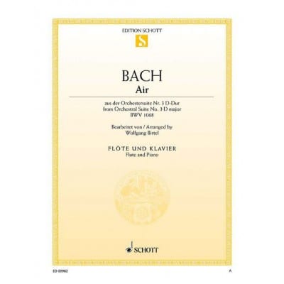 BACH - AIR BWV 1068 - FLUTE ET PIANO