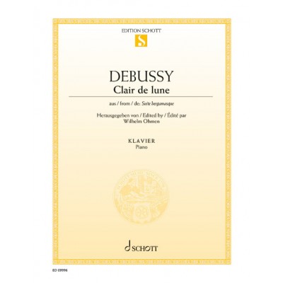 DEBUSSY CLAUDE - CLAIR DE LUNE - PIANO