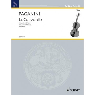 PAGANINI - LA CAMPANELLA OP. 7 - ALTO ET PIANO