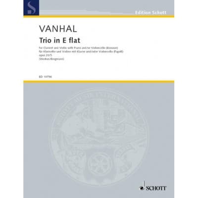 VANHAL - TRIO E FLAT MAJOR OP. 20/5 - CLARINETTE, VIOLON ET PIANO; VIOLONCELLE (BASSOON) AD LIBITUM