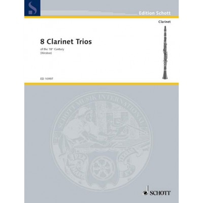 SCHOTT 8 Clarinette Trios - 3 Clarinettes