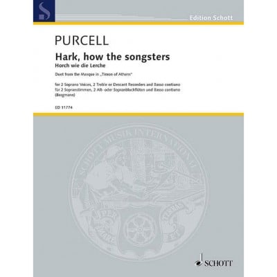 PURCELL HENRY - HARK, HOW THE SONGSTERS